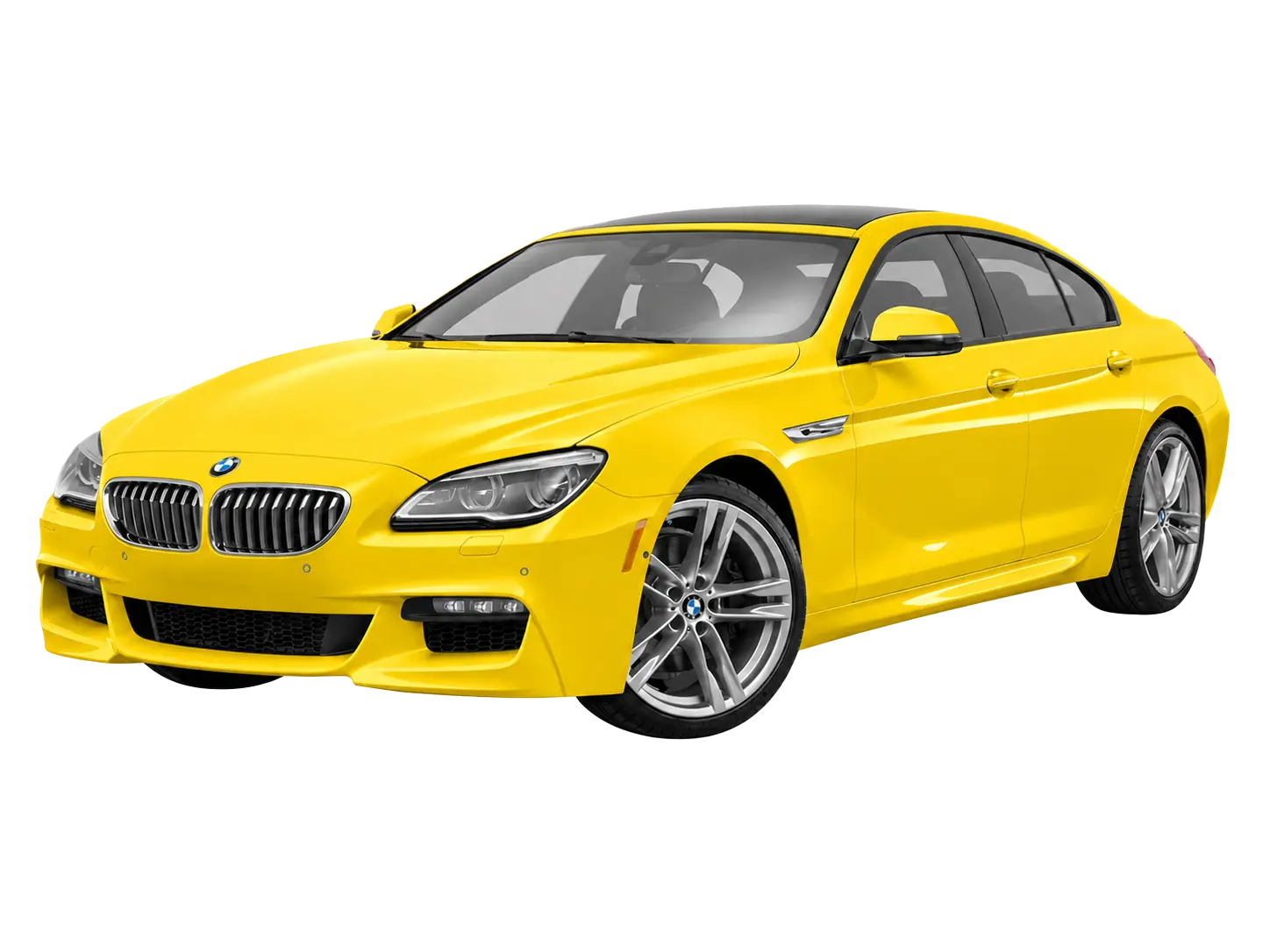 BMW in yellow