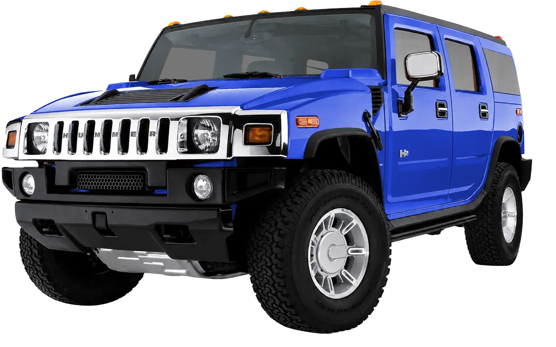 Hummer in blue