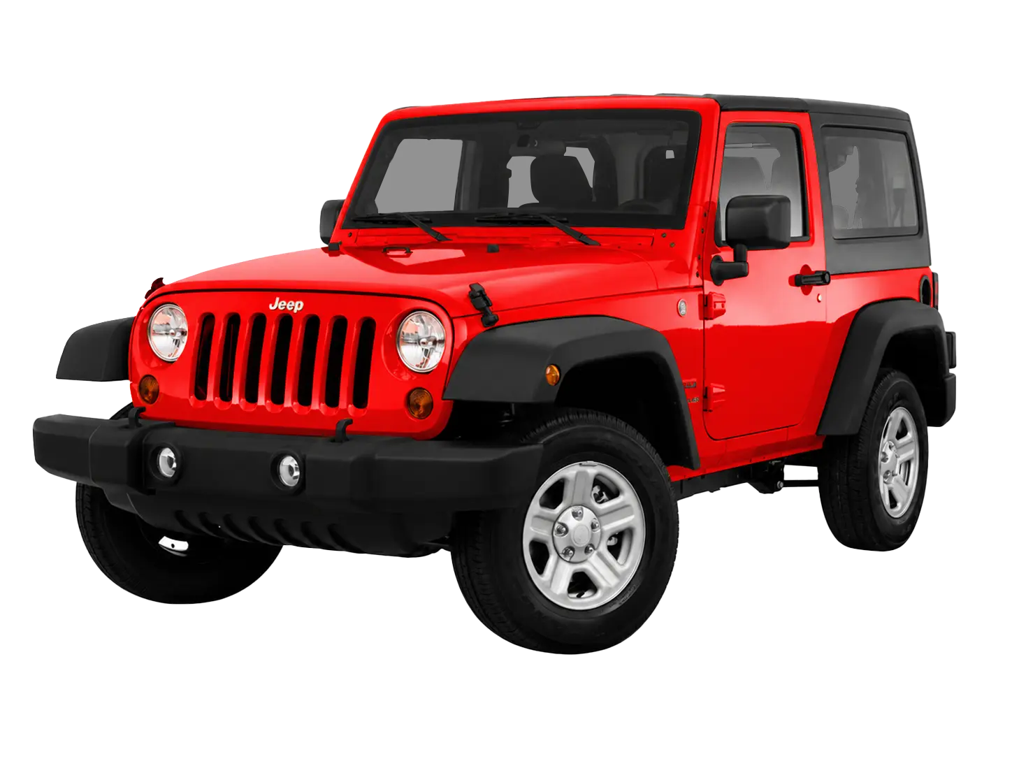 Jeep in red